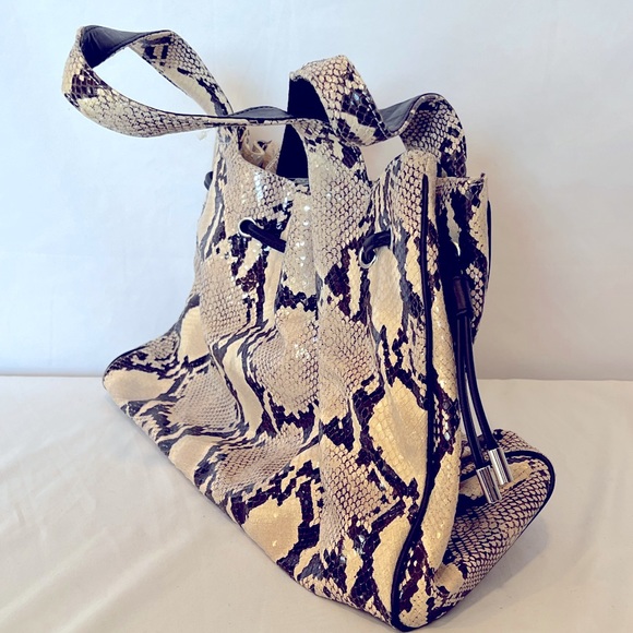 Donald J. Pliner Medium Size Snake Skin (Embossed) Bag - Picture 2 of 16